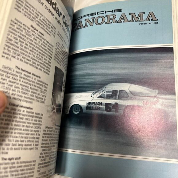 Porsche Panoramic Hardcover Bounded Magazines Vintage 1981 JULY-DEC PCA - Picture 4 of 11